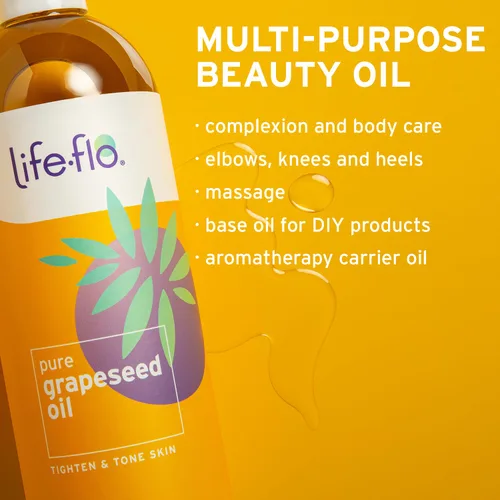 Miniatura 4 de LIFE-FLO Aceite portador 16oz (aceite de semilla de uva puro)
