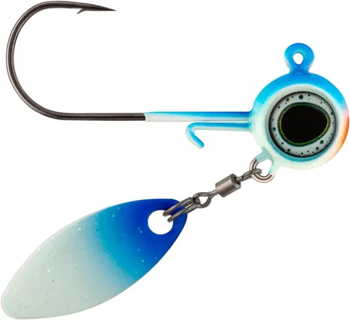 Miniatura 24 de Northland Fishing Tackle Deep-Vee Spin Jig, versátil Walleye Spinning Jig con hoja de sauce Thumper, señuelo multiespecie, cebo de pesca esencial