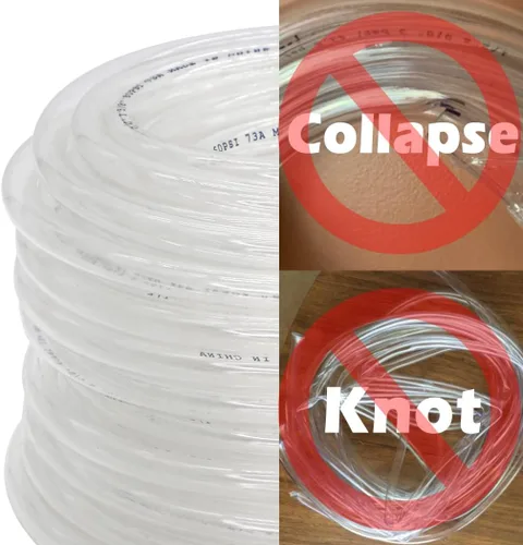 Miniatura 6 de DAVCO Tubo de vinilo transparente de 3/8 pulgadas de diámetro interno x 100 pies, manguera de PVC flexible de baja presión, manguera de vinilo