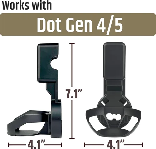 Miniatura 5 de ] Soporte de pared para Dot 4ª y 5ª generación y Hopestar H52, soporte de suspensión de salida con gestión de cables integrada, sin taladrar Negro