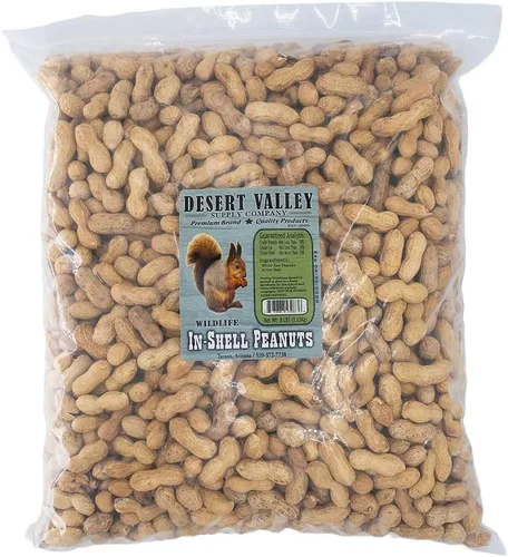 Miniatura 6 de Desert Valley Supply Cacahuetes crudos en cáscara de alta calidad, 2 libras, alimento totalmente natural para ardillas, ciervos, pájaros y otros