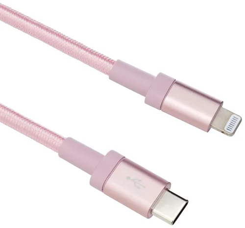 Miniatura 12 de Amazon Basics Cable de carga trenzado de nailon USB-C a Lightning de carga rápida con certificación MFi para iPhone y iPad de Apple, 3 pies, gris
