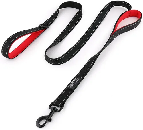 Miniatura 7 de Correa resistente para perro, 2 asas con asa de tráfico acolchada para control adicional, 6 pies de largo, perfecta para perros medianos a grandes