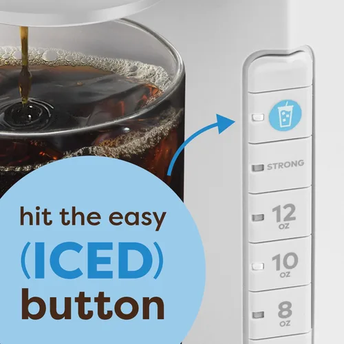 Miniatura 3 de Keurig K-Iced Cafetera de Una Sola Porción – Botón Brew Over Ice, Diseño Compacto, Regalo Perfecto para las Fiestas para los Amantes del Café Gris