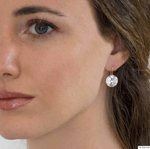 Miniatura 18 de Gemstone Earrings for Women - Gold Gemstone Drop Earrings - Birthstone - 14K Gold Earrings for Women - Gold Formal Earrings - Boho Wedding Earrings