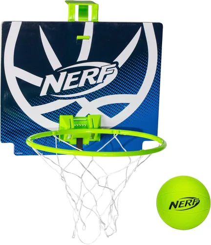 Miniatura 10 de Nerf Nerfoop - El clásico juego de mini baloncesto de espuma y aro - Ganchos en puertas - Juego para interiores y exteriores - Un favorito desde 1972