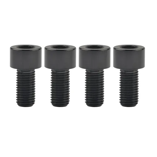 Tornillos Allen de cabeza hueca de titanio M10 20 25 30 35 40 45 50 55 2.362 in Tornillos paquete de 4 (M10 x 0.787 in, paso 0.049 in, negro)