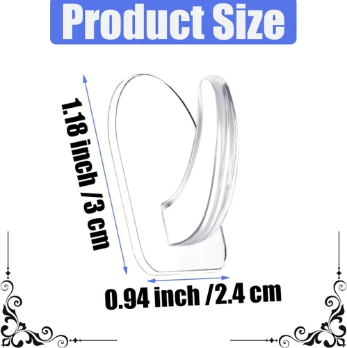 Miniatura 2 de 40 ganchos de pared adhesivos transparentes para paredes, sin daños, transparentes, reutilizables, sin clavos, pequeños ganchos adhesivos acrílicos