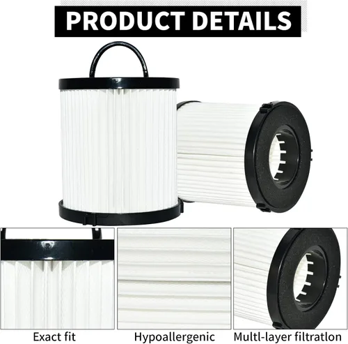 Miniatura 5 de SaferCCTV Filtro de escape EF6 HEPA de repuesto y filtro de taza de polvo al vacío DCF-21 reemplaza la pieza # 67821, 68931, 68931A, EF91 compatible