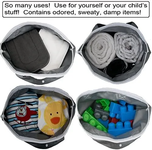 Miniatura 3 de MOM & BAB Bolsas húmedas para pañales de tela para bebé, trajes de baño y toallas, viajes, bolsa húmeda y seca para bolsa de pañales, piezas