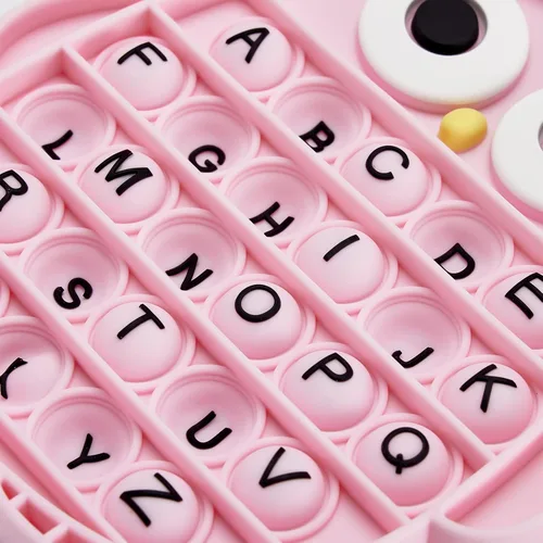 Miniatura 5 de Bulingna - Juguete sensorial de burbujas Push Pop, juguete de silicona para aliviar el estrés, herramientas educativas en forma de lechuza