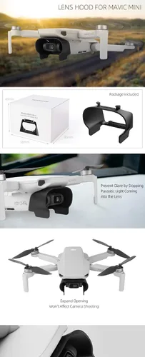 Miniatura 8 de Mini 4K / Mavic Mini/Mini SE / Protector de lente de 2 lentes y parasol para DJI Mini 4K / Mavic Mini/Mini SE / 2
