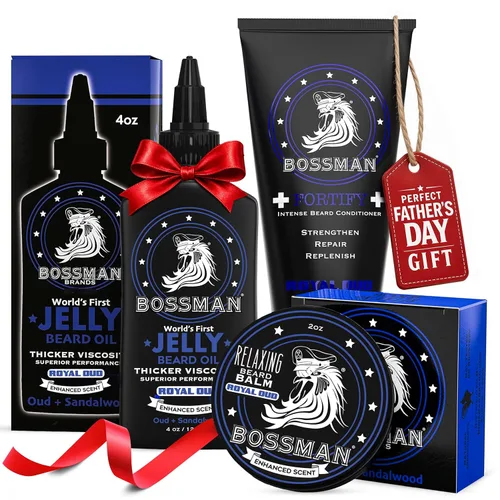 Miniatura 19 de Bálsamo relajante para barba Bossman para hombres (aroma Stagecoach) – Controla, relaja, engruesa y suaviza para el cuidado óptimo de la barba
