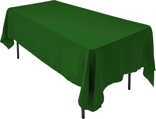Miniatura 30 de AK TRADING CO. Mantel rectangular de poliéster de 60 x 102 pulgadas, fabricado en Estados Unidos, resistente a las arrugas, ignífugo, duradero