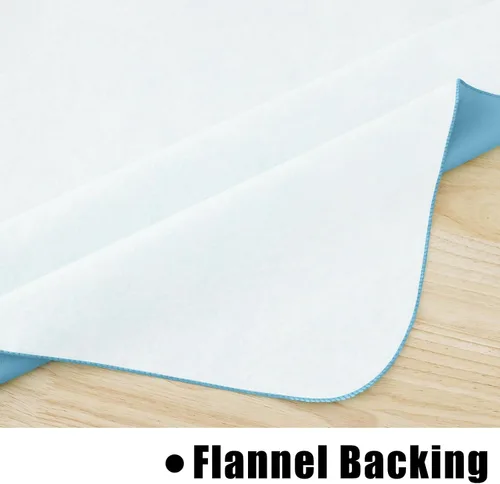 Miniatura 5 de homing - Mantel cuadrado de vinilo, mantel de plástico impermeable y a prueba de derrames con respaldo de franela, cubierta de mesa fácil de limpiar
