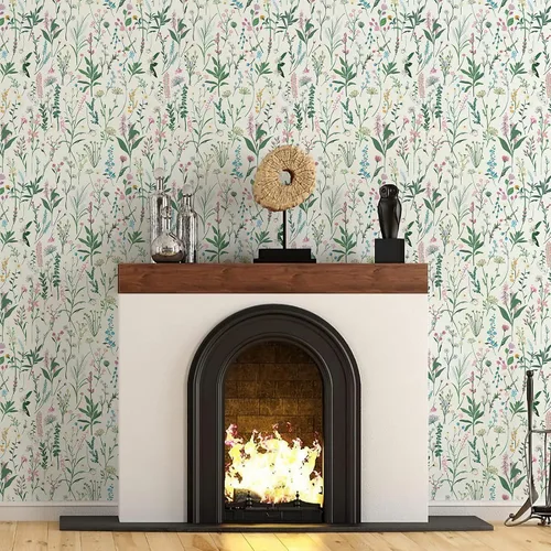 Miniatura 6 de JiffDiff Papel tapiz floral para despegar y pegar, papel de pared autoadhesivo para armarios del hogar, dormitorio, encimera de cocina, papel