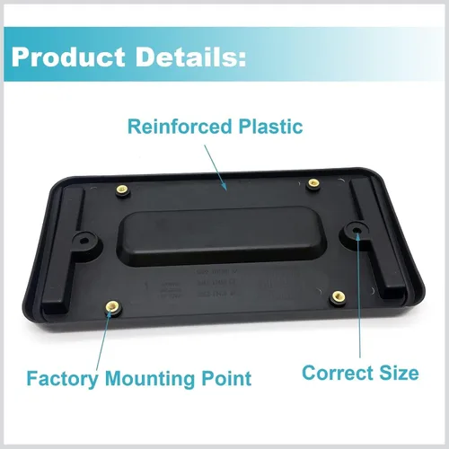 Miniatura 4 de Ensun LR019327 Soporte de placa de matrícula trasera para Range Rover Sport Evoque LR2 LR3 LR4