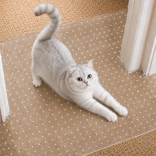 Miniatura 7 de Protector de alfombra para mascotas y gatos, protector de alfombra para puerta, antiarañazos debajo de la puerta, protector de arañazos para gatos