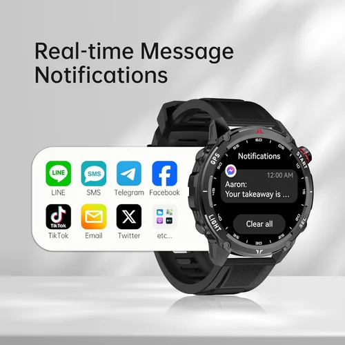 Miniatura 3 de Reloj inteligente para hombres y mujeres, llamada Bluetooth, pantalla táctil de 1.43 pulgadas, rastreador de actividad física con frecuencia