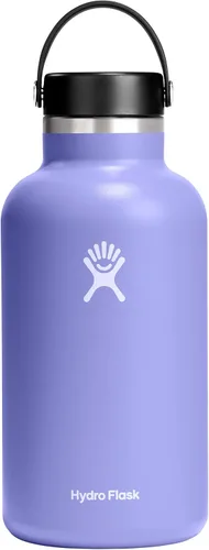 Miniatura 45 de Hydro Flask - Botella de agua de acero inoxidable aislada - Boca ancha con tapa flexible, sin derrame, a prueba de fugas y recargable de 40 oz Negro