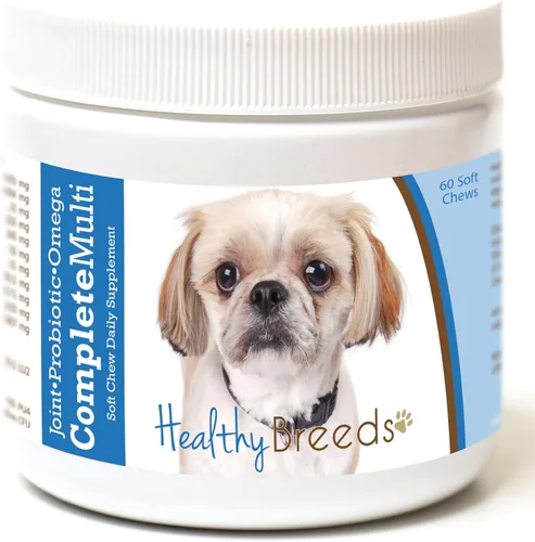 Miniatura 249 de Healthy Breeds Pug todo en uno multivitamínico suave masticable 60