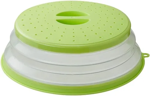 Miniatura 8 de Cubierta plegable para salpicaduras de microondas, 10.5 pulgadas, apta para lavavajillas, cubierta de placa de microondas con ventilación de vapor
