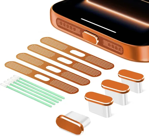 Miniatura 17 de Tapón Antipolvo USB C, Funda de Puerto USB C Tipo C para Enchufe de Puerto de Carga, Funda Antipolvo para Altavoces, Accesorios para iPhone 17 Pro