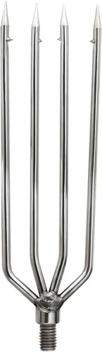 Miniatura 12 de Arpón de pesca, de acero inoxidable, lanza de púas de aleación de aluminio, con tornillo de 0.315 in para pesca al aire libre, aterrizaje de rana