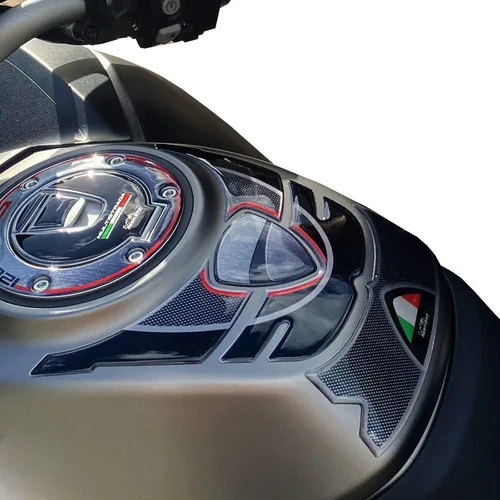 Miniatura 4 de Resin Bike Adhesivos 3D para motocicleta compatibles con Ducati Multistrada 1260 S 2018-2020 Grand Tour 2018-2020, protección contra impactos