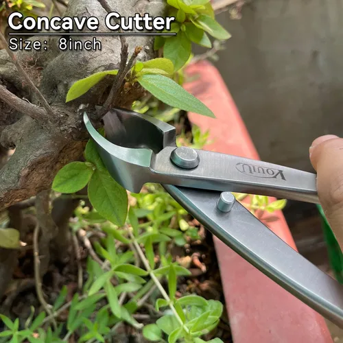 Miniatura 3 de VOUIU Herramientas de bonsái de cortador cóncavo de 8 pulgadas