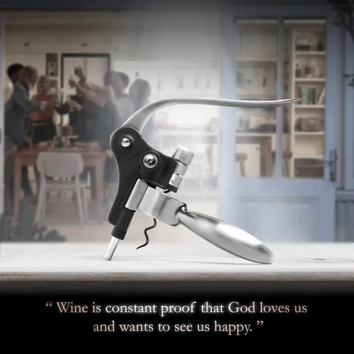 Miniatura 8 de Juego de sacacorchos para abrebotellas de vino – Luxiluxy [2023 actualizado, no se rompe!] Incluye cortador de aluminio, tapón de botella, soporte