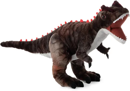 Miniatura 2 de The Petting Zoo Allosaurus - Peluche de dinosaurio, regalo para niños, animales de dinosaurio, juguete de peluche de dinosaurio marrón de 15 pulgadas