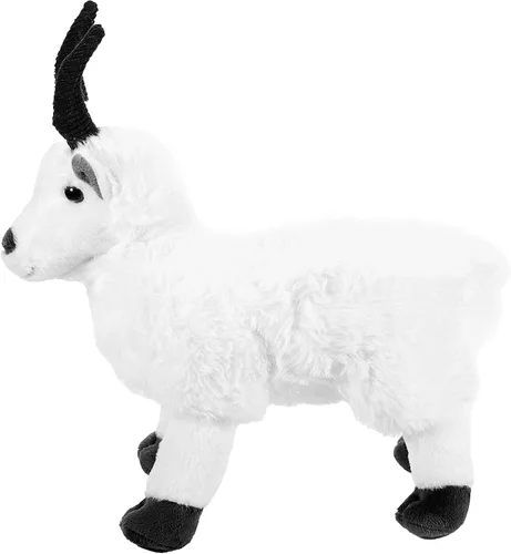 Miniatura 3 de The Petting Zoo Peluche de cabra de montaña, regalos para niños, animales del zoológico Wild Onez, juguete de peluche de cabra de 12 pulgadas