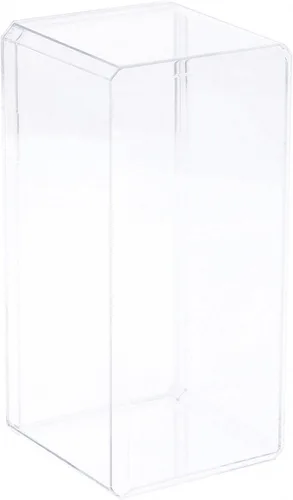 Miniatura 2 de Pioneer Plastics 084C - Estuche de plástico transparente con borde biselado, 3.5 pulgadas de ancho x 3.75 pulgadas de profundidad x 8 pulgadas