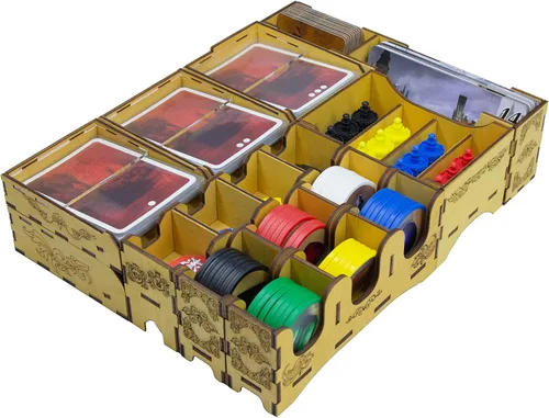 SMONEX Organizador de juegos de mesa compatible con todos los juegos de mesa Splendor Expansion – Inserto organizador adecuado para esplendor hecho