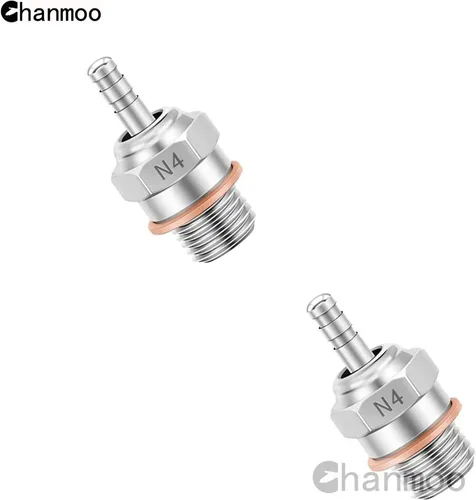 Miniatura 6 de 2 piezas 70117H Hot Engine Glow Plugs No.3 N3 N4#3 #4 Spark Nitro Engine Parts Reemplazan OS para Traxxas Losi HPI Redcat HSP Himoto RC Car Truck