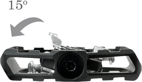 Miniatura 4 de VENZO Click'R - Pedales sellados para bicicleta de montaña Shimano SPD con tacos – Pedales sin clip de doble plataforma para bicicleta de montaña