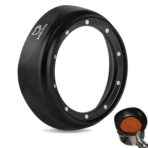Miniatura 9 de MEION Embudo dosificador, embudo dosificador magnético para café, herramientas de expreso, accesorios de espresso (plata, 2.126 in)