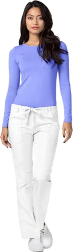 Miniatura 5 de Adar - Camiseta básica de manga larga para mujer, ideal para usar debajo de ropa quirúrgica, paquete de 3