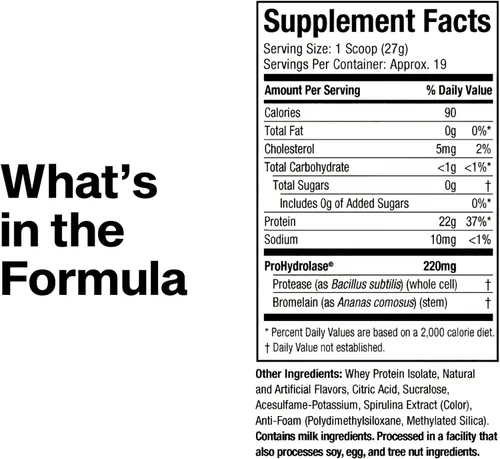 Miniatura 7 de MuscleTech Proteína de suero en polvo transparente aislado de proteína de suero aislado de suero de leche en polvo para mujeres y hombres, bebida