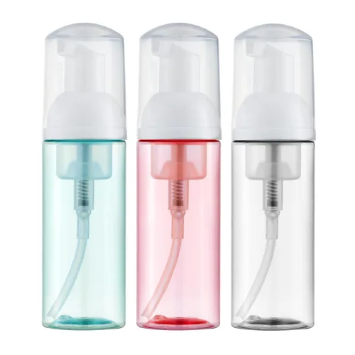 Miniatura 12 de Tekson 3 botellas de espuma de jabón (2 onzas), champú de pestañas espumoso de viaje vacío para limpiador, dispensador (bomba negra, blanca y rosa)