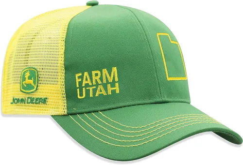 Miniatura 19 de John Deere Gorra de béisbol con logotipo y malla trasera con contraste, para hombre