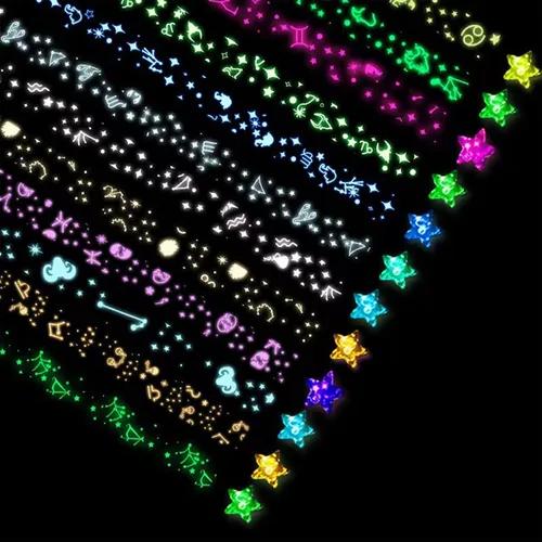 Miniatura 9 de 360 hojas de tiras de papel de origami, 7 colores brillantes y luminosos, tiras de estrellas de papel de estrella, tiras de papel de estrella