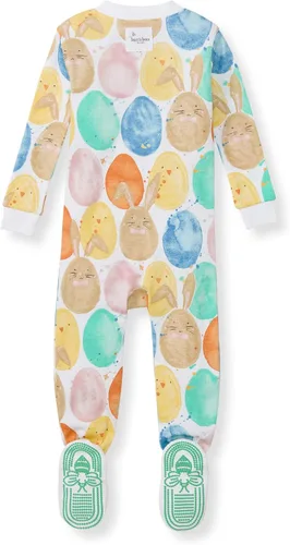 Miniatura 124 de Burt's Bees Baby Pijama para bebé niña, 100% algodón orgánico, pijama de una pieza, overol diagonal con cremallera, ajuste cómodo