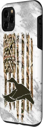 Miniatura 2 de Funda para iPhone 11 Pro Max con diseño de camuflaje y bandera de Estados Unidos