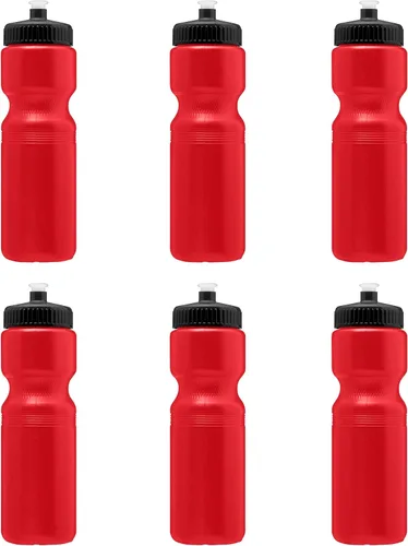 Miniatura 15 de DISCOUNT PROMOS Juego de botellas de agua de plástico personalizadas de 28 onzas, 10/50/100, paquete personalizado a granel, perfectas