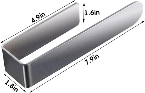 Miniatura 5 de Taozun Toallero de mano/anillo para toalla de mano, barra de toalla de baño autoadhesiva para pegar en la pared, acero inoxidable SUS 304 cepillado