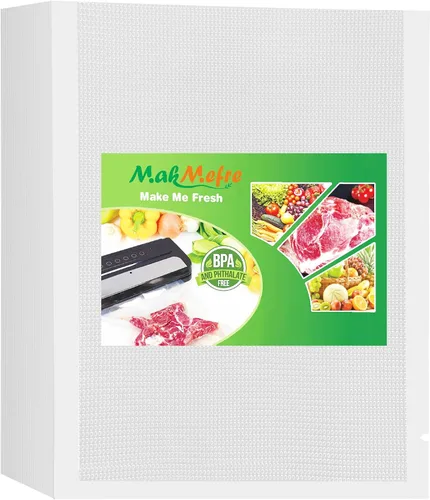MakMeFre 100 Large Gallon Size 4mil 11" x 20" Vacuum Sealer Bags with BPA Free and Heavy Duty,Great for Food Storage Vaccume Sealer PreCut Bag