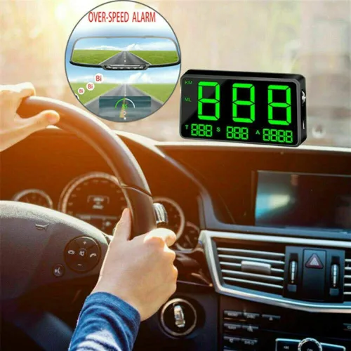 Miniatura 3 de MASO Coche Moto Bicicleta Universal Digital GPS Velocímetro OBD-II Overspeed Alarma Sistema MPH/KM/h