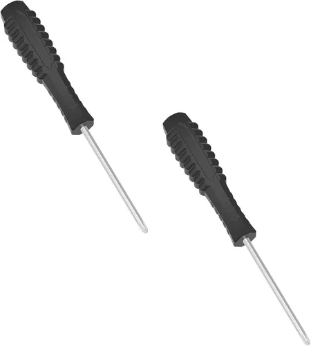 Miniatura 7 de 2 piezas Mini destornillador Phillips, 2.5mm de cabeza cruzada con mango antideslizante negro para pequeños electrodomésticos, 3.62" (92mm)